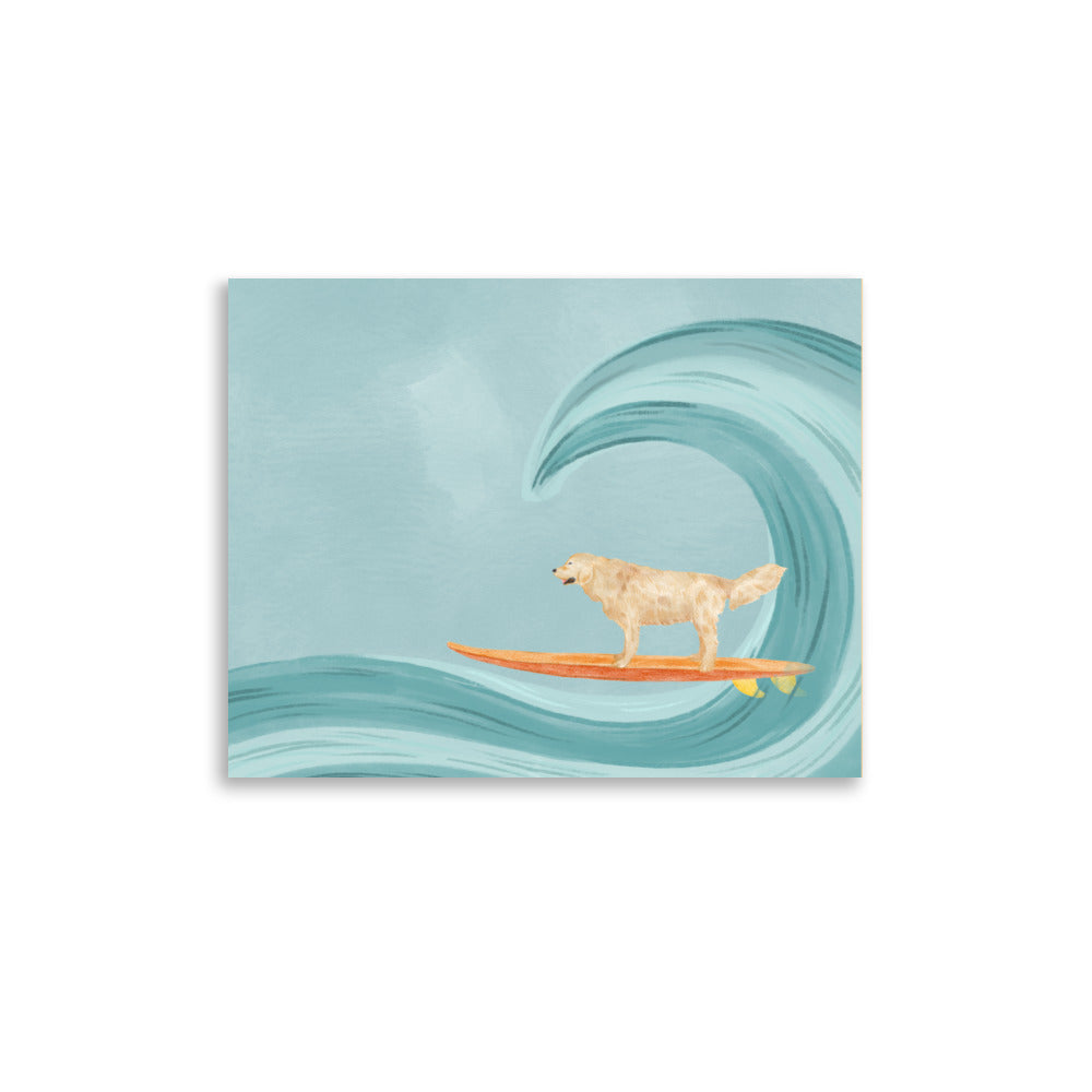Hank Surfing Print