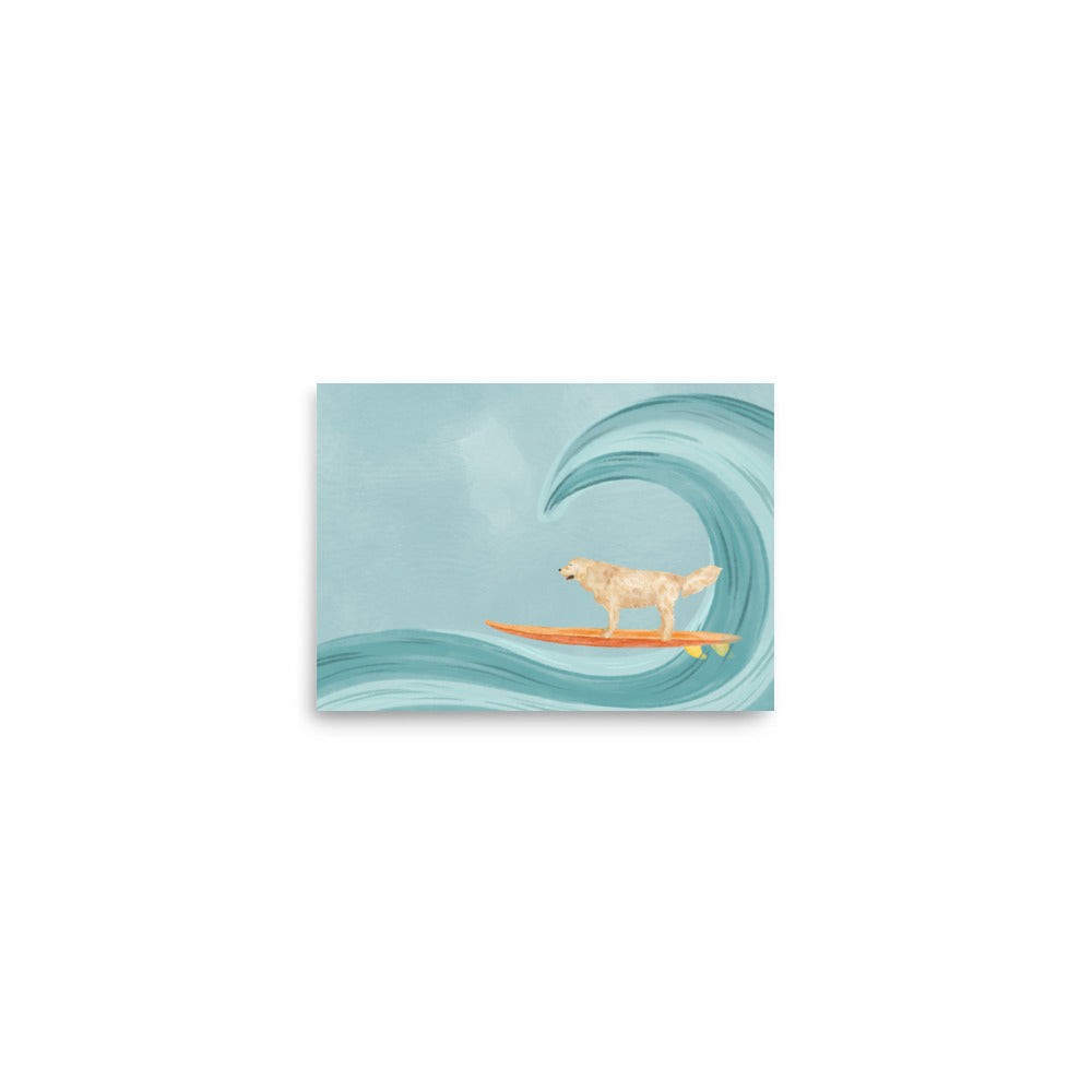 Hank Surfing Print